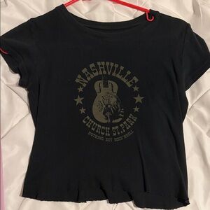 Brandy Melville Black Graphic Tee